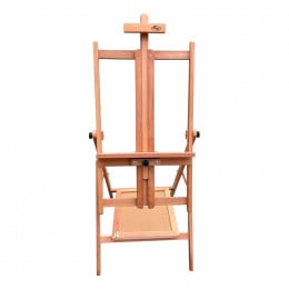 Мольберт напольный LeoArt №32П, Н-образный, с полочкой, трансформер, бук, мах. высота полотна 133 см