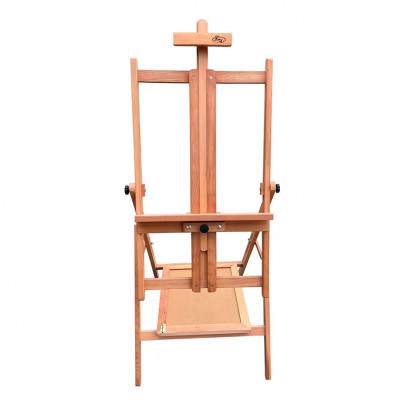 Мольберт підлоговий LeoArt №32П, Н-подібний, з поличкою, трансформер, бук, мах. висота полотна 133 см