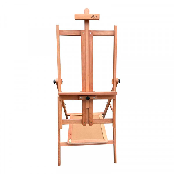 Мольберт підлоговий LeoArt №32П, Н-подібний, з поличкою, трансформер, бук, мах. висота полотна 133 см