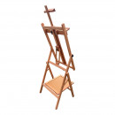 Мольберт підлоговий LeoArt №32П, Н-подібний, з поличкою, трансформер, бук, мах. висота полотна 133 см