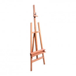 Мольберт напольный LeoArt №41б, А-образный, полочка для карандашей, бук, мах. высота полотна 115 см