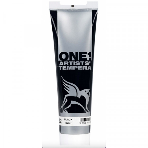 Темперная краска Renesans ONE, 100 МЛ, №22, ЧЕРНЫЙ