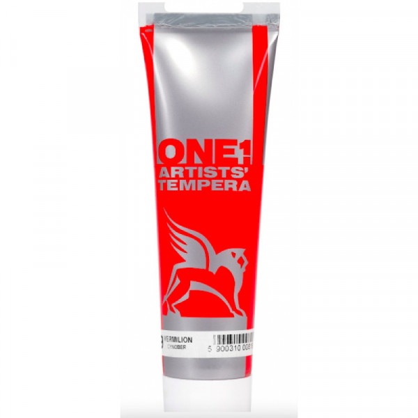 Темперна фарба Renesans ONE, 100 МЛ, №9, ВЕРМИЛІОН