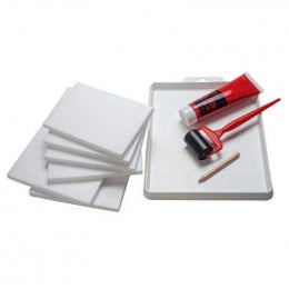 Набір інструментів для ліногравюри "Block Printing Kit", 10 предметів, Essdee Набір інструментів для ліногравюри "Block Printing Kit", 10 предметів, Essdee