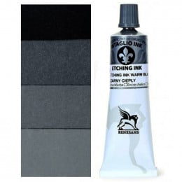 Краска гравюрная Intaglio Etching Ink, №51 Экстра черный, 60 мл, Renesans