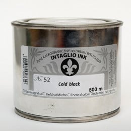Краска гравюрная Intaglio Etching Ink, №52 Холодный черный, 500 мл, Renesans