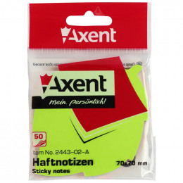 Блок бумаги с клейким слоем Axent, лист, 50 листов, 70*70 мм