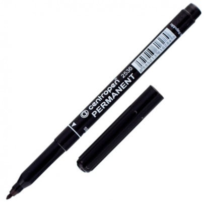 Маркер Permanent 2536, Centropen, 1мм/ - #Черный