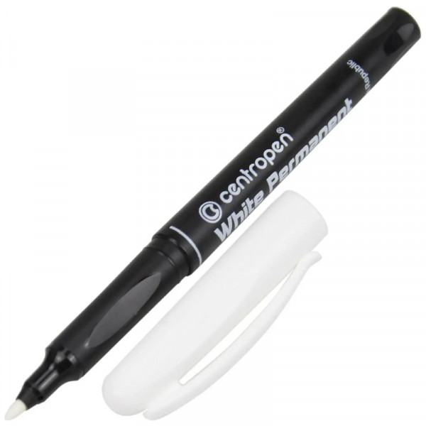 Маркер перманентний Centropen White 2686, Білий, 1,2 мм