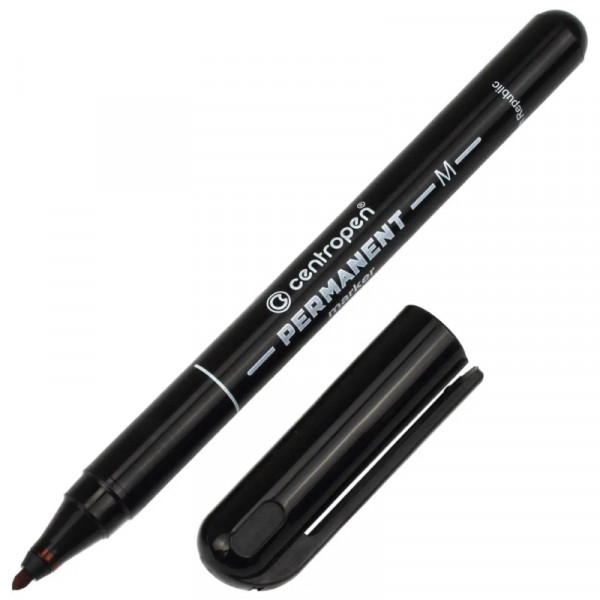 Маркер перманентний Centropen 2846, №256 Чорний, 1 мм