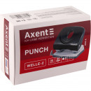 Дырокол Axent Welle-2, пластиковый верх, черный