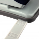 Дырокол Axent Welle-2, пластиковый верх, черный