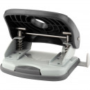 Дырокол Axent Welle-2, пластиковый верх, черный