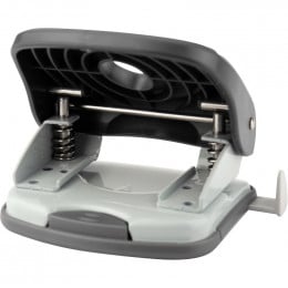 Дырокол Axent Welle-2, пластиковый верх, черный