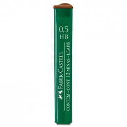 Набір грифелів для механічного олівця 0,5 мм HB 12шт в пеналі Super-Polymer Faber-Castell 