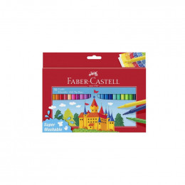 Фломастери FaberCastell Felt Tip "Замок", картонна упаковка, 50 кол.,554204