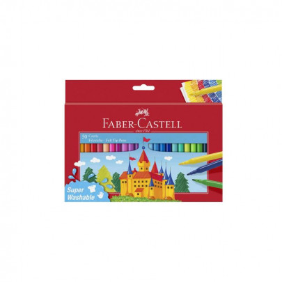 Фломастери FaberCastell Felt Tip "Замок", картонна упаковка, 50 кол.,554204