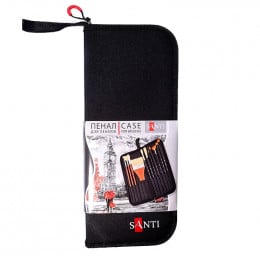 Пенал для кистей Santi, 16 отделов, 15*37*3,5 см