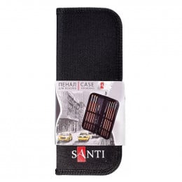 Пенал для кистей Santi, 10 отделов, 10*26*2,5 см