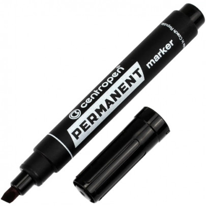 Маркер клиновидный Permanent 8576, Centropen, 1-4,6 мм/ - #265 Черный