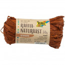 Бечевка натуральная в мотке Folia Raffia-natural bast, 50г/ - #75 Коричневый