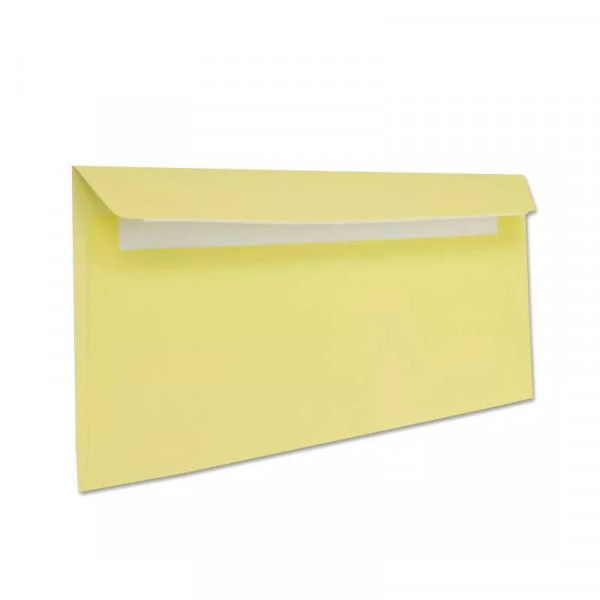 Конверт поштовий Жовтий 110*220 мм, 80 г/кв.м, самоклеючий, Е65