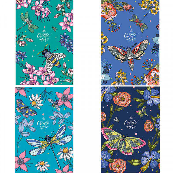 Блокнот Школярик серія №748, 80 аркушів кремового кольору в лінію 70 г/м2 А5 14.8*21 см