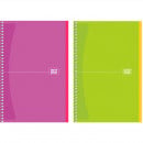 Блокнот на спіралі Школярик серія №948, 80 аркушів білого кольору в клітинку 70 г/м2 А5 14.8*21 см