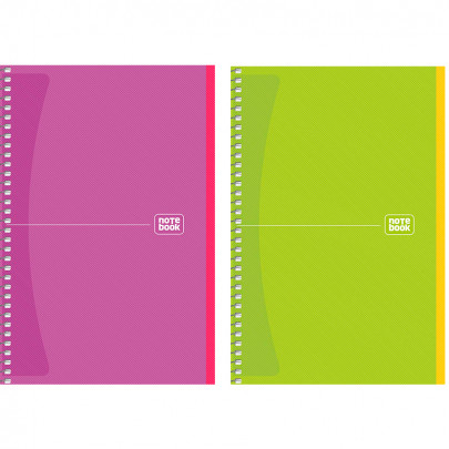 Блокнот на спіралі Школярик серія №948, 80 аркушів білого кольору в клітинку 70 г/м2 А5 14.8*21 см