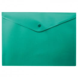 Папка-конверт Buromax, А4 на кнопці, Зелена