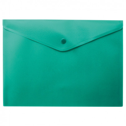 Папка-конверт Buromax, А4 на кнопке/ - Зелёный