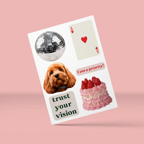 Набір об'ємних стікерів I am priority Cobart