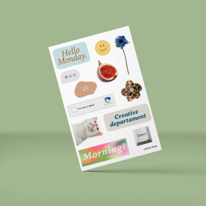 Набор стикеров Weekday Cobart