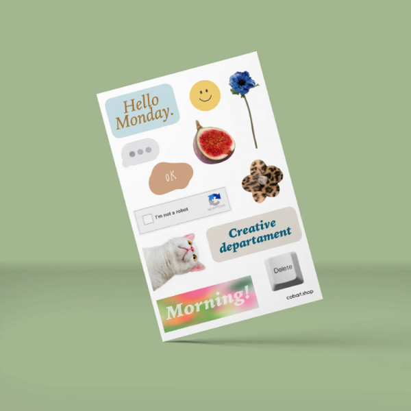 Набор стикеров Weekday Cobart