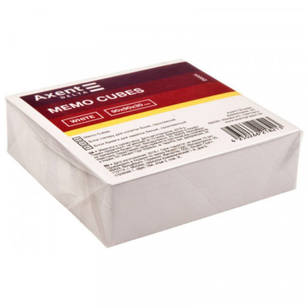 Папір для нотаток Axent "MIX", 310 аркушів, проклеєні, 90*90мм