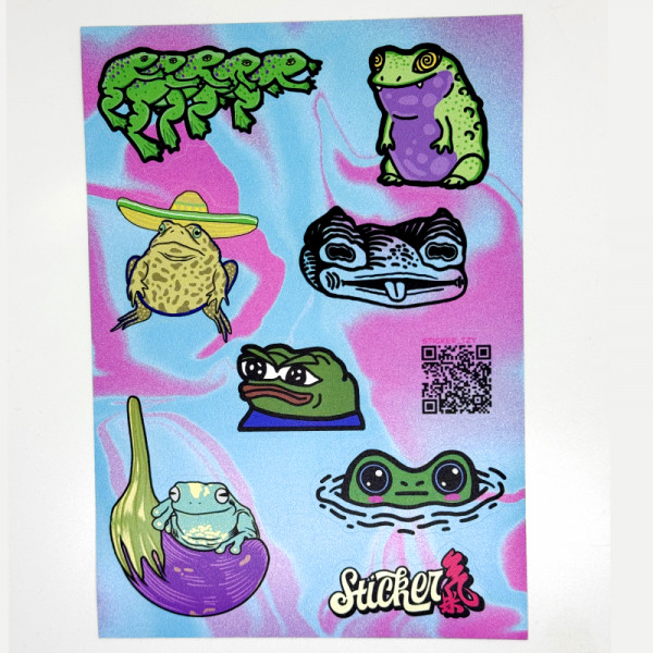 Набір стикерів Frog №3 Sticker_tzy