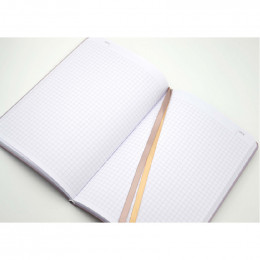 Блокнот в клетку А5 96 листов белого цвета 80 г/м2, мягкая обложка Cacao, Notebook Школярик