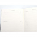 Блокнот у клітинку А5 96 аркушів кремового кольору 80 г/м2, тверда обкладинка колір Dark Gray, Notebook Школярик