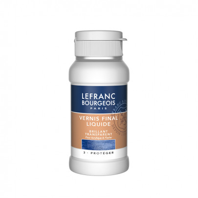 Глянцевый финишный лак для акрила Lefranc & Bourgeois Final Liquid Gloss Varnish, 120 мл