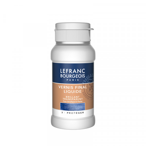 Глянцевый финишный лак для акрила Lefranc & Bourgeois Final Liquid Gloss Varnish, 120 мл