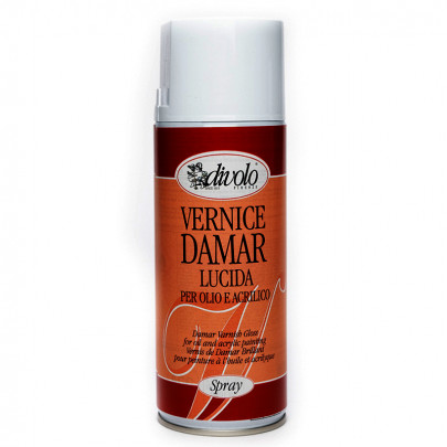 Лак спрей дамарный Divolo, глянцевый, 400 мл