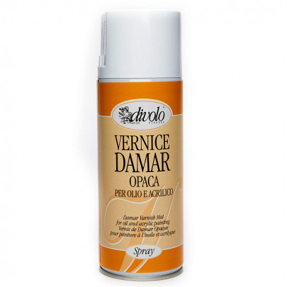 Лак спрей дамарный Divolo, матовый, 400 мл