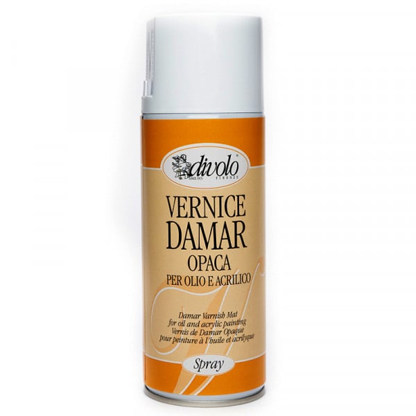 Лак даммарный матовый 400 мл, Damar lucida spray Divolo