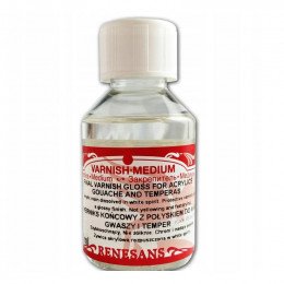 Лак глянцевый 100 мл, Final Varnish For Acrylics Renesans