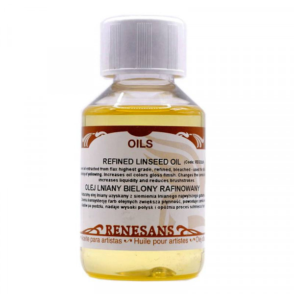 Лляна олія рафінована Refined linseed oil, рафінована, 100 мл, Renesans
