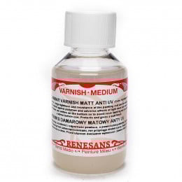 Лак даммарный матовый 100 мл, Dammar Varnish Matt Renesans