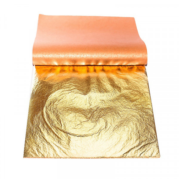 Поталь Imitation Metal Leaf, золото, 14*14 см, 25 шт, Divolo 