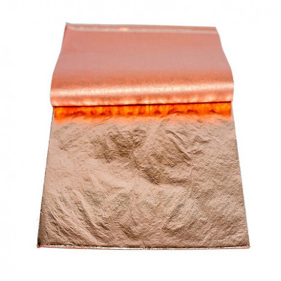 Поталь Imitation Metal Leaf Медь, 14*14 см, 25 шт Divolo