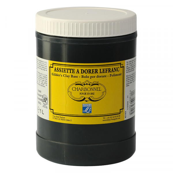 Глина чорна Black gilders clay base, 1 літр