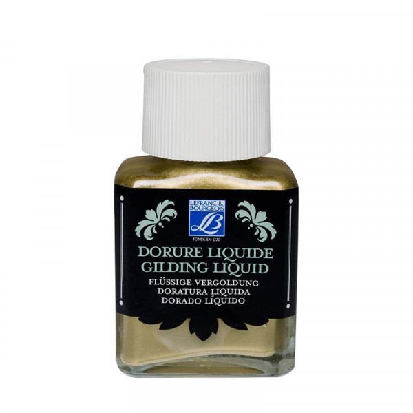 Жидкая позолота Lefranc Bourgeois Gilding liquid №702 Rich gold (Насыщенное золото), 75 мл